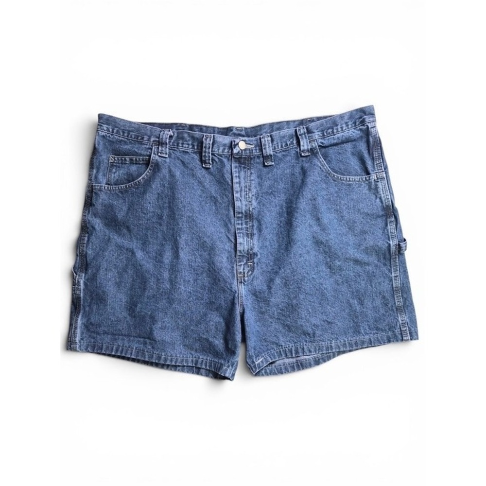 Wrangler Men's Carpenter Denim Shorts 46 Blue Jean Workwear Utility Cotton Jorts